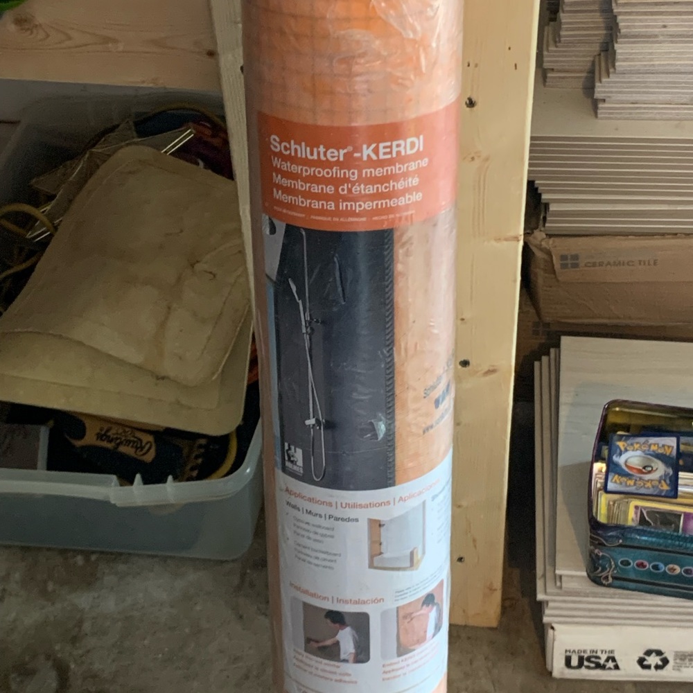 Schluter-kerdi waterproofing membrane